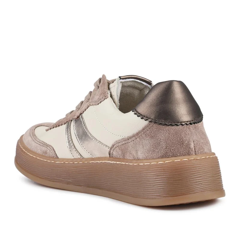 Dahma Gabor Leather Lace-Up Trainers - GAB42510 / 328 029 - Cream Multi