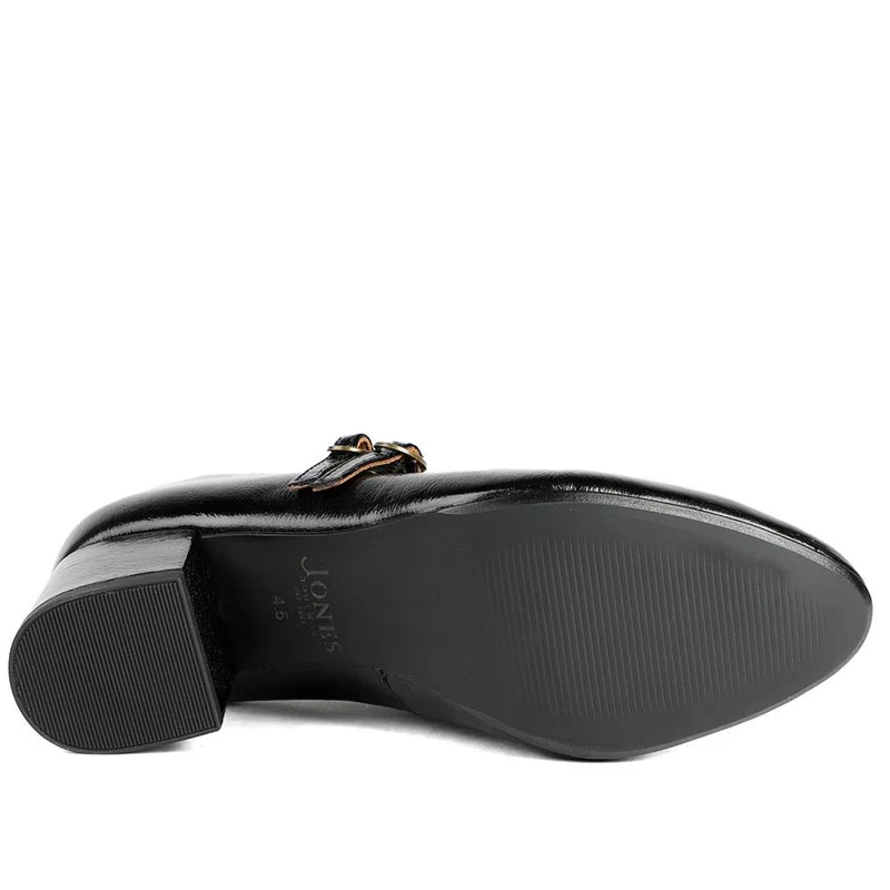 Xanthi Wide-Fit Heeled Mary Janes - XANTHIWIDE / 328 521 - Black Patent