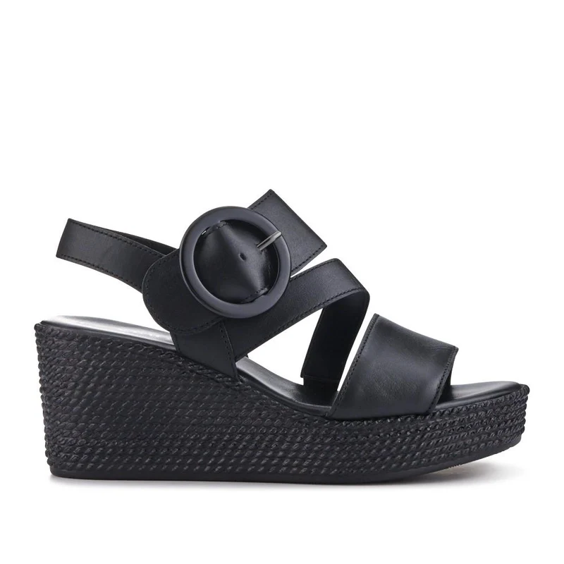 Smart Leather Espadrilles - GAB41511 / 327 004 - Black