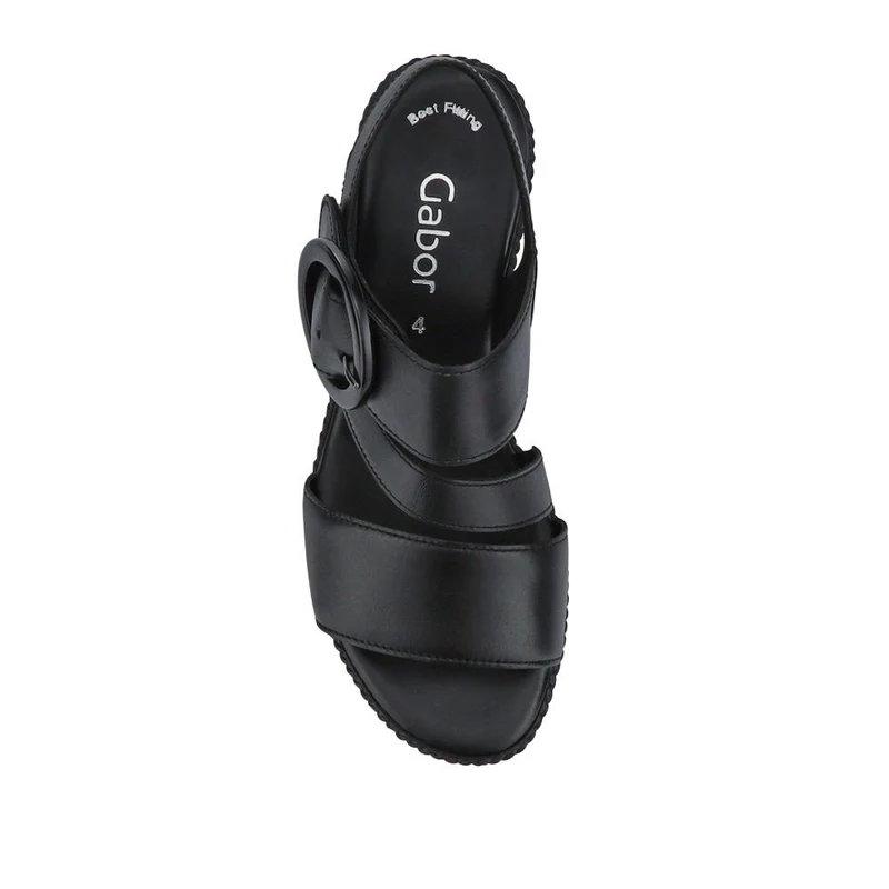 Smart Leather Espadrilles - GAB41511 / 327 004 - Black