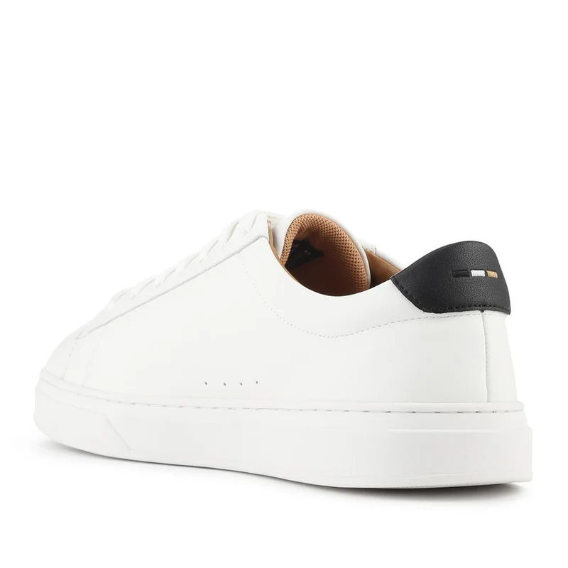 Boss Leather Lace Up Trainers - HUGO42501 / 327 809 - White