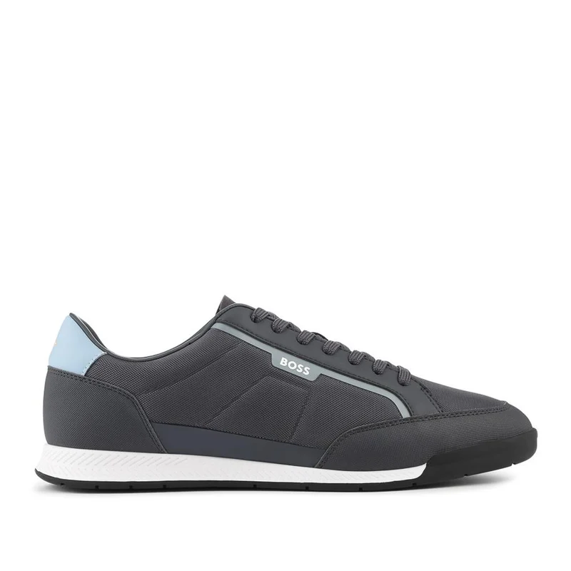 Boss Mixed-Material Lace Up Trainers - HUGO42502 / 327 808 - Navy