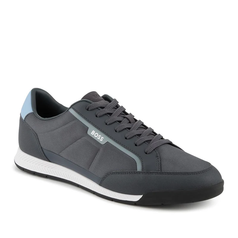 Boss Mixed-Material Lace Up Trainers - HUGO42502 / 327 808 - Navy