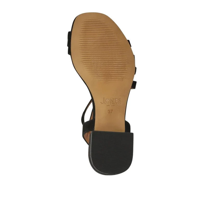 Ginette Wide-Fit Leather Sandals - GINETTEWIDE / 327 388 - Black