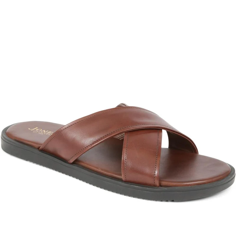 Whitehaven Leather Mules - WHITEHAVEN / 325 005 - Dark Brown