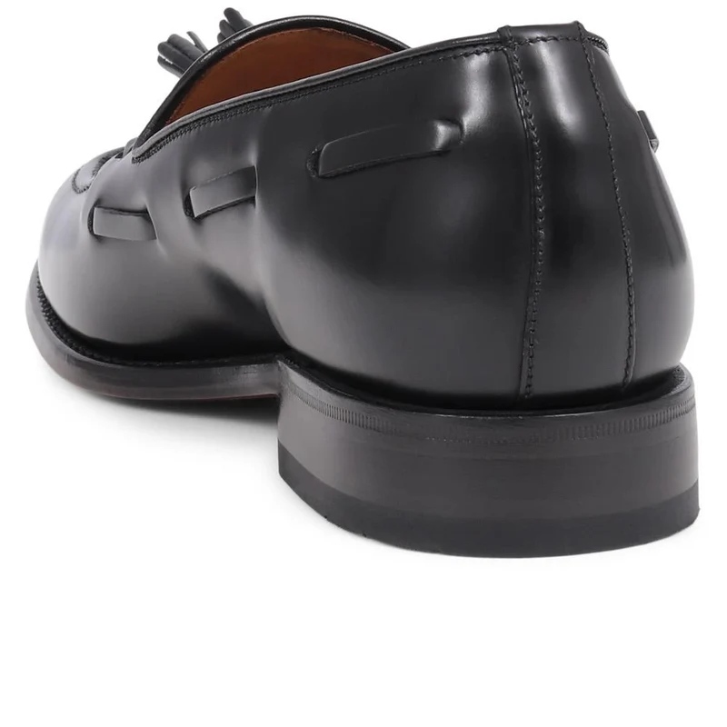 Utah1 Loake Leather Tassel Loafers - UTAH1 / 324 999 - Black