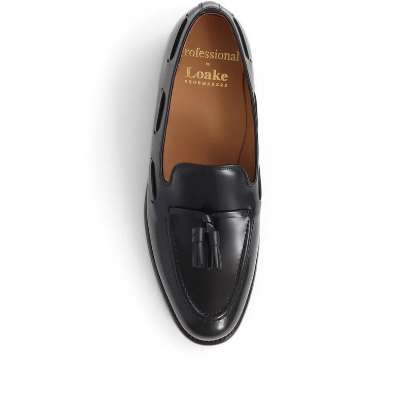 Utah1 Loake Leather Tassel Loafers - UTAH1 / 324 999 - Black