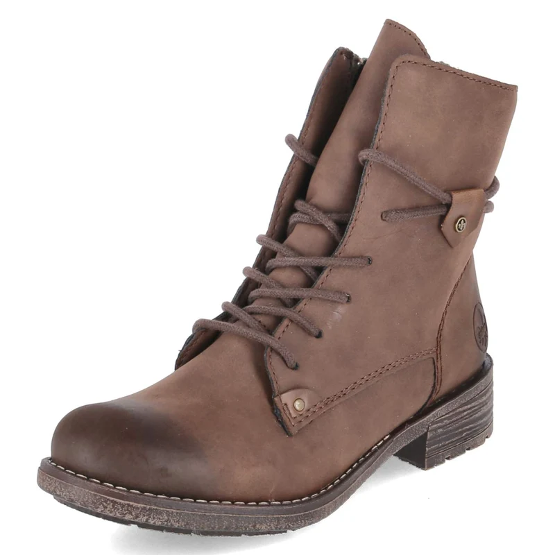 Schnürstiefeletten Braun