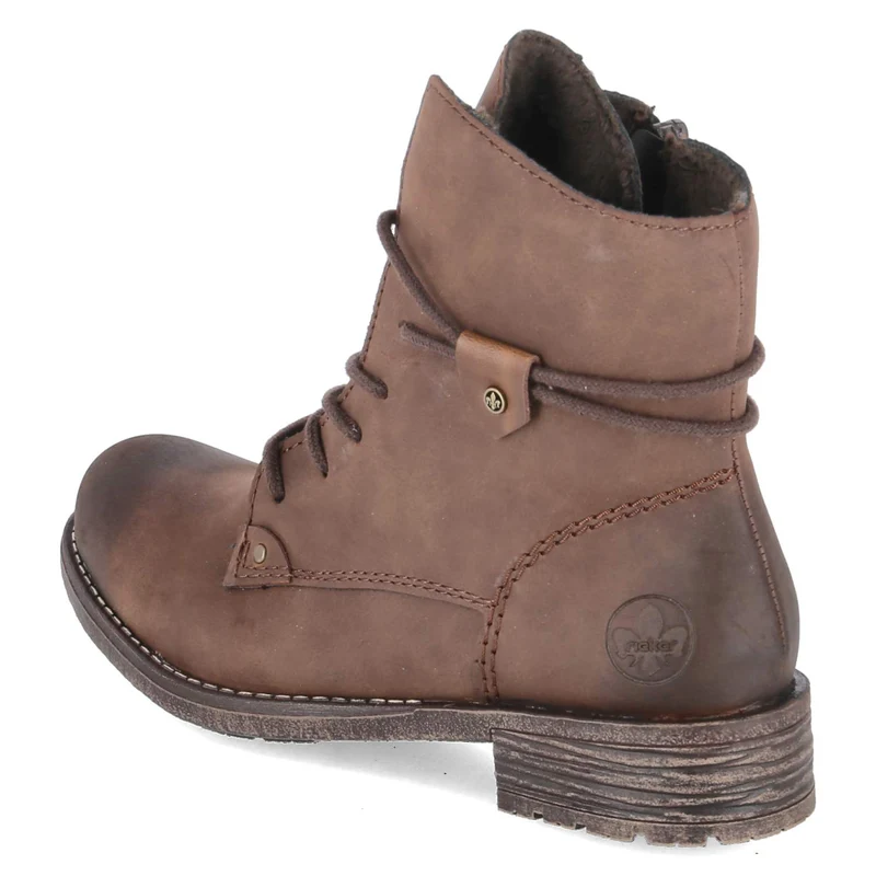 Schnürstiefeletten Braun