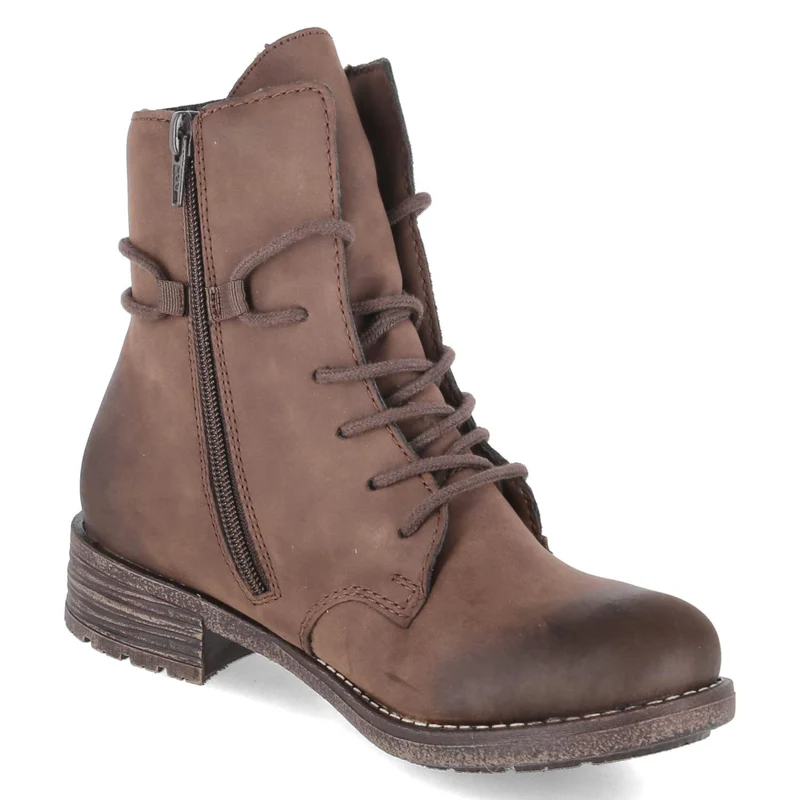 Schnürstiefeletten Braun