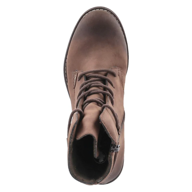 Schnürstiefeletten Braun
