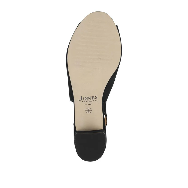 Zahara Leather Peep Toe Slingback Court Shoes - ZAHARA / 329 036 - Navy Nubuck