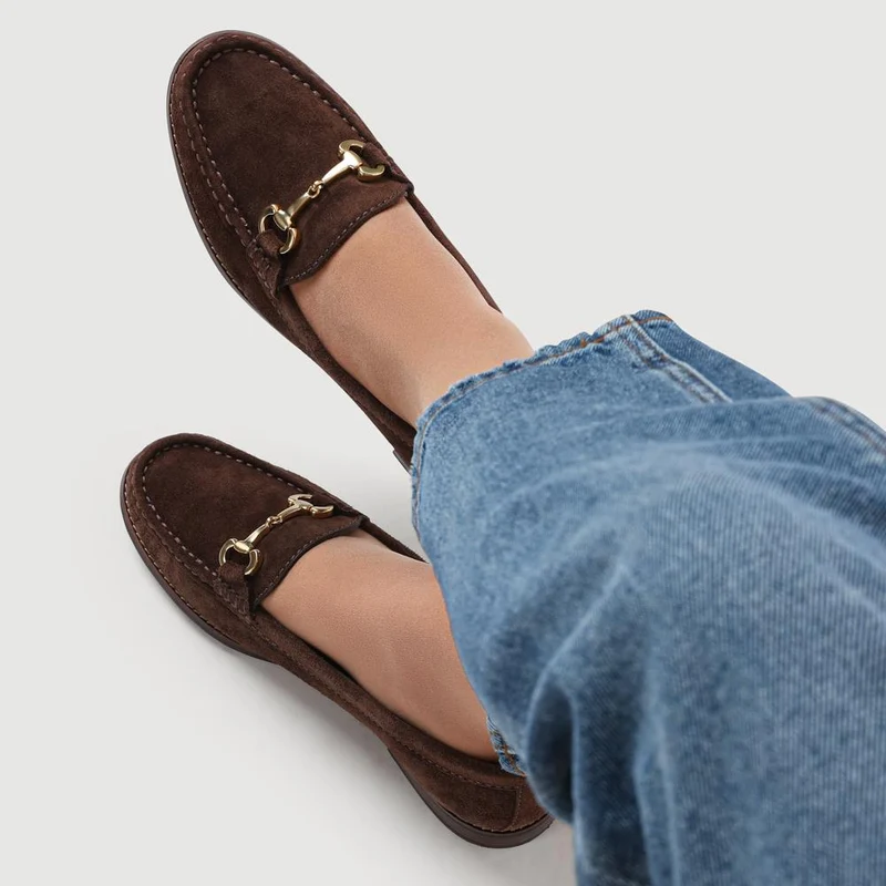 Lex Wide-Fit Suede Loafers - LEXWIDE / 328 250 - Chocolate Suede