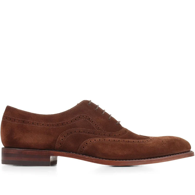 Texas Goodyear Welted Leather Brogues - LOA35501 / 321 887 - Brown Suede