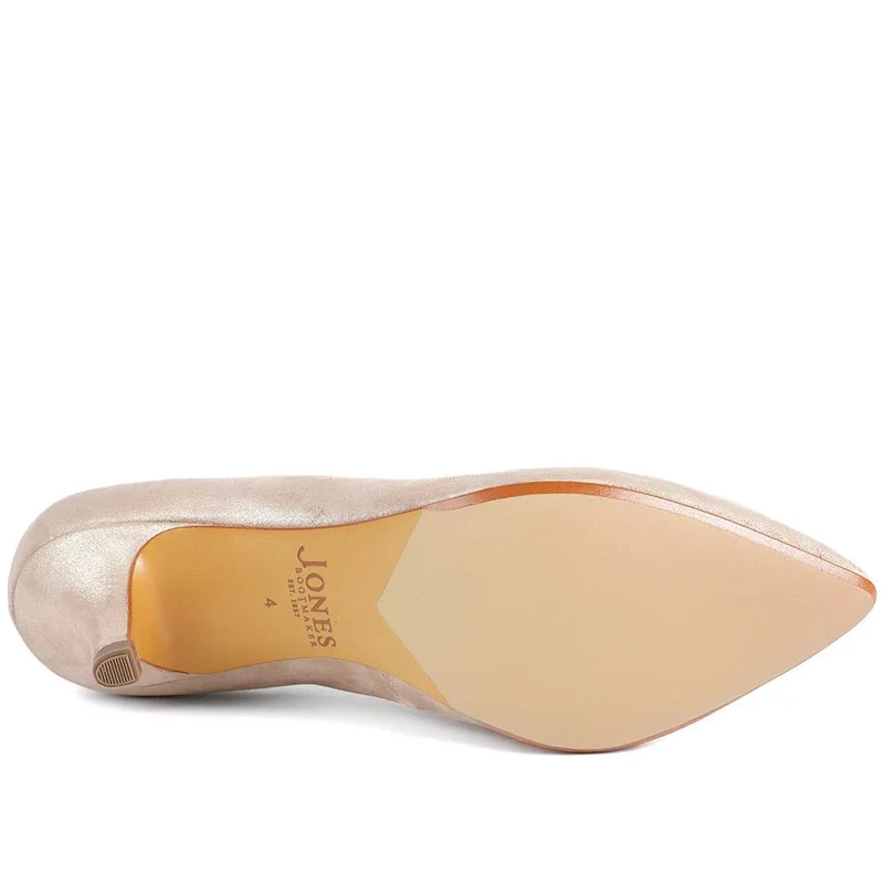 Yulia Leather Stiletto-Heeled Court Shoes - YULIA / 327 598 - Gold Leather