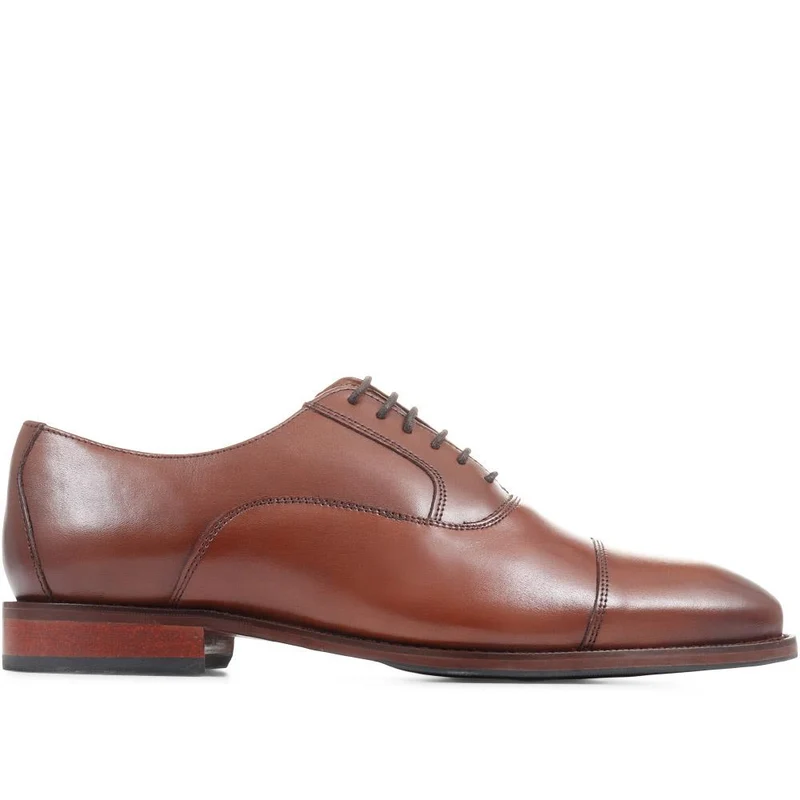 Matthew Wide Fit Oxford Shoes - MATTHEWWIDE / 322 835 - Chestnut