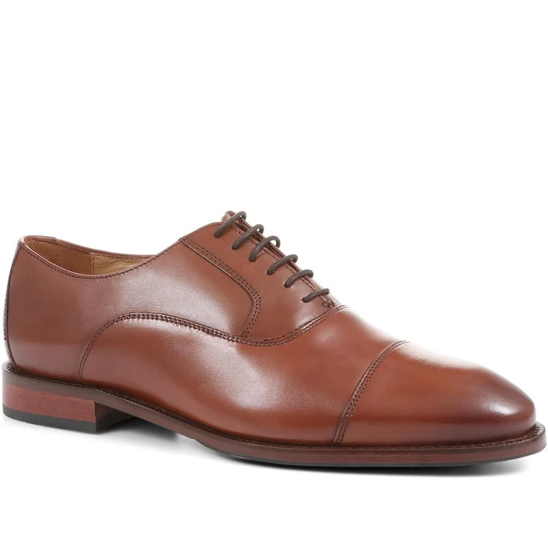 Matthew Wide Fit Oxford Shoes - MATTHEWWIDE / 322 835 - Chestnut