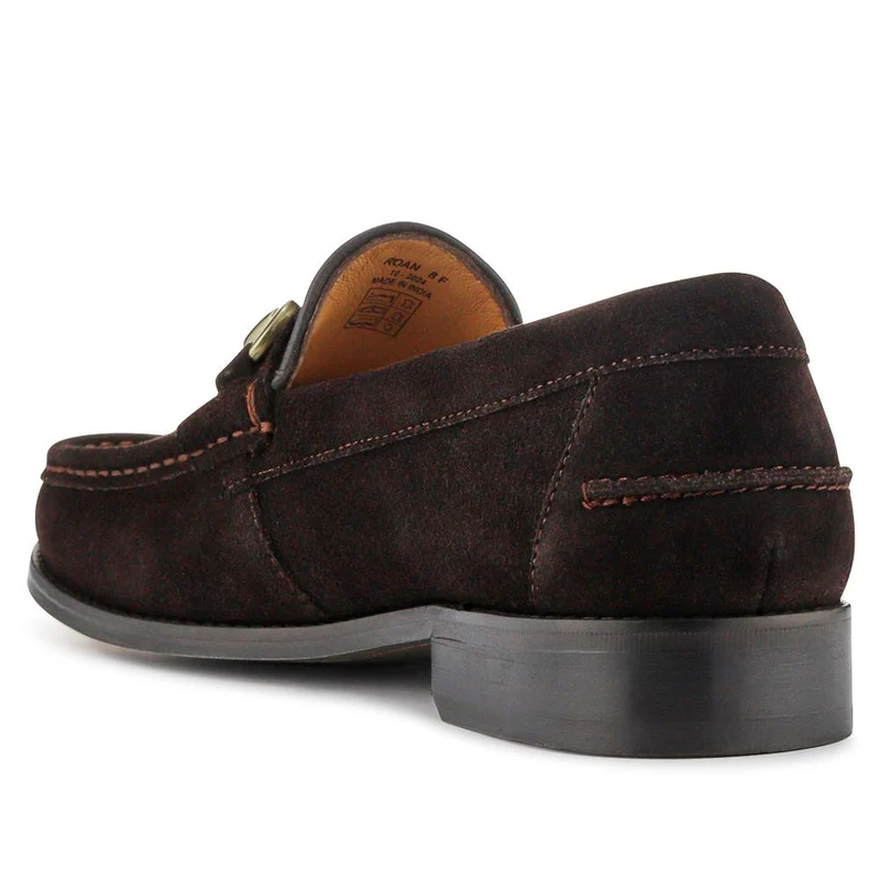Roan Leather Slip-On Shoes - ROAN / 326 791 - Dark Brown Suede