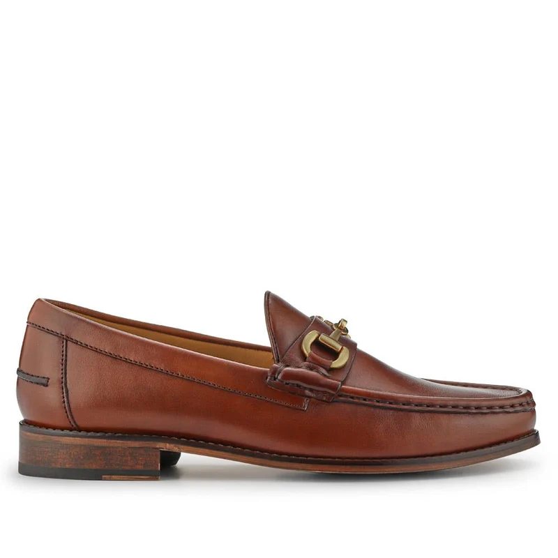 Roan Leather Slip-On Shoes - ROAN / 326 791 - Chestnut