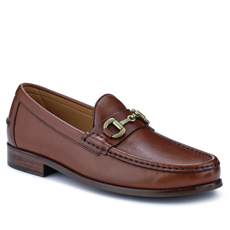 Roan Leather Slip-On Shoes - ROAN / 326 791 - Chestnut
