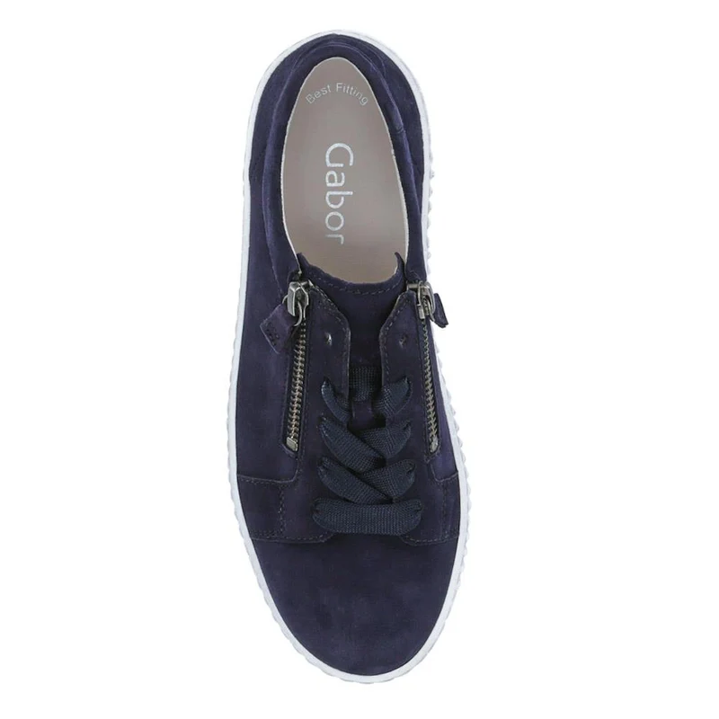 Wisdom Dual Zip Flatform Trainers - GAB31501 / 317 499 - Navy