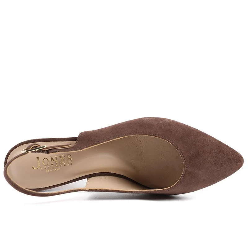 Zaria Slingback Heels - ZARIA / 325 142 - Choco Suede