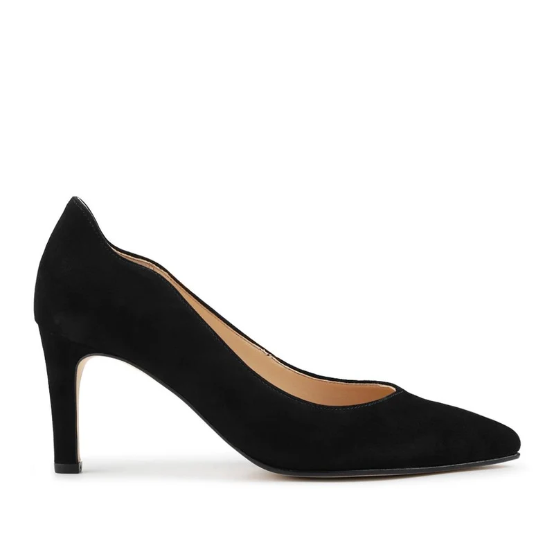 Degree Gabor Leather Stiletto Heel Court Shoes - GAB42512 / 327 873 - Black