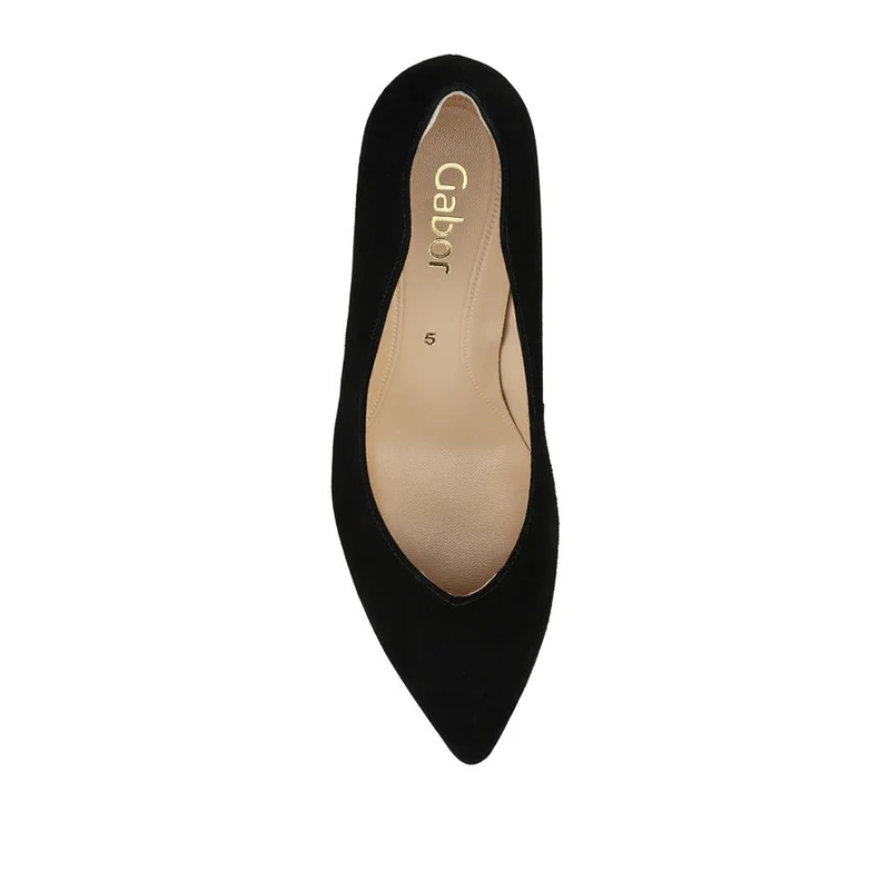 Degree Gabor Leather Stiletto Heel Court Shoes - GAB42512 / 327 873 - Black