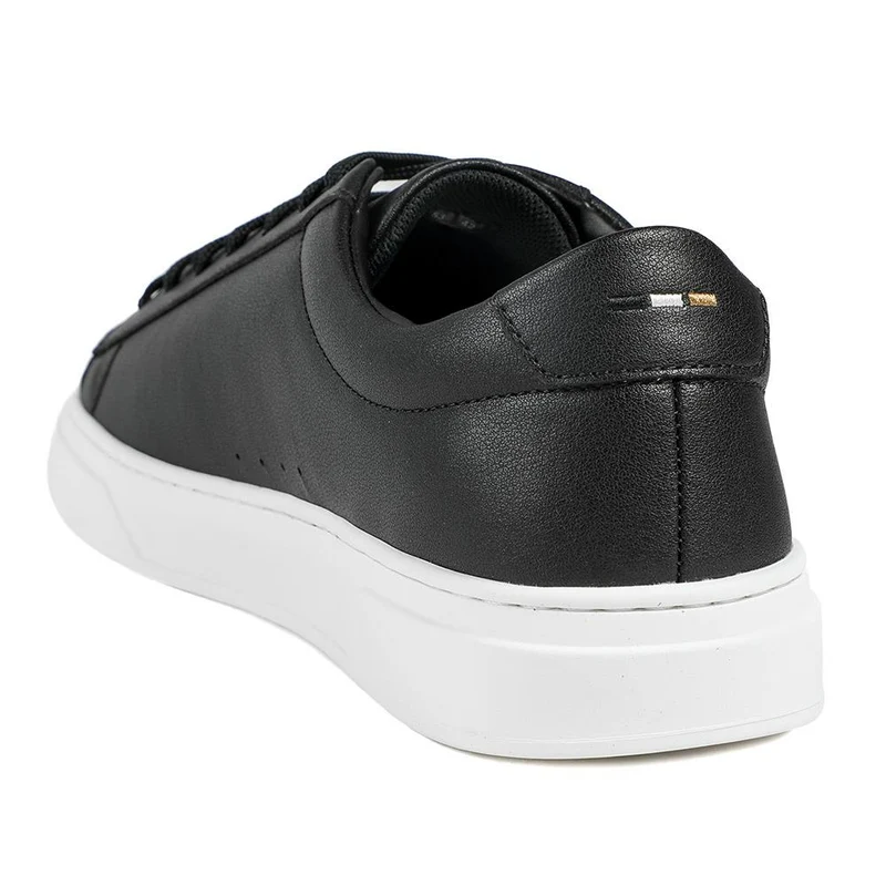Boss Leather Lace Up Trainers - HUGO42501 / 327 809 - Black