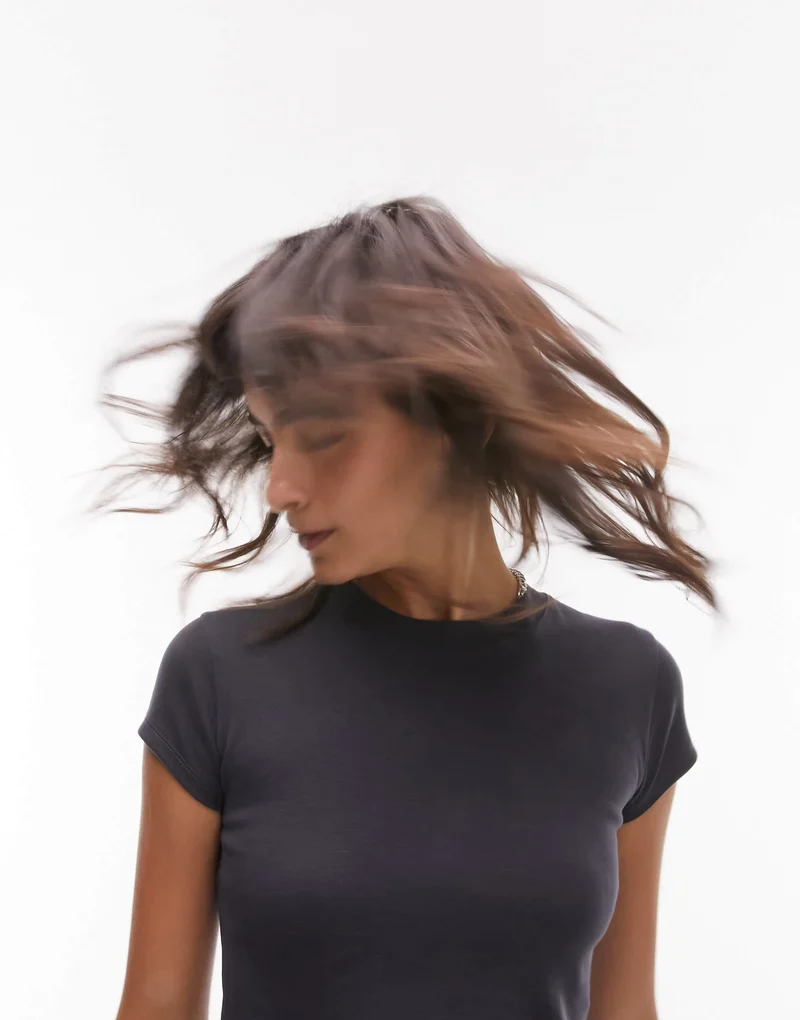 Topshop everyday tee in slate