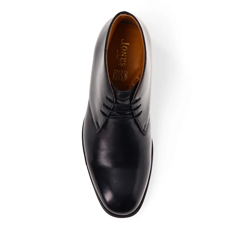Gordon Lace-Up Leather Boots - GORDON / 325 896 - Black