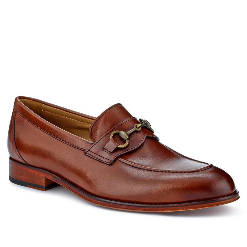 Reece Leather Loafers - REECE / 325 745 - Chestnut