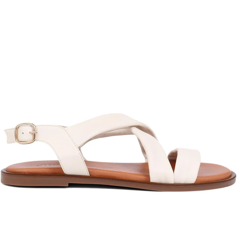Hali Leather Sandals - HALI / 325 324 - White