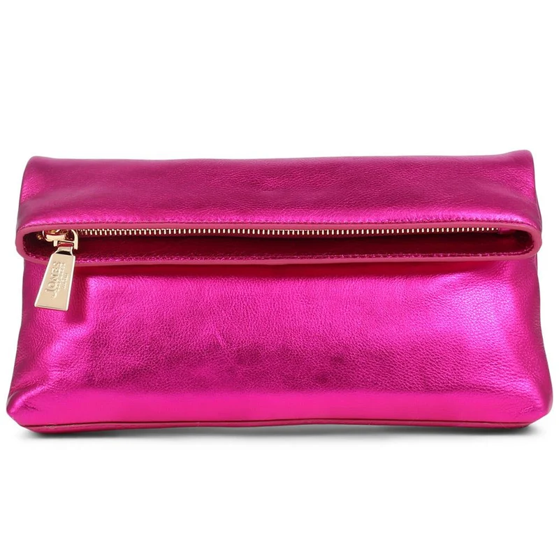 Wylie Fold-Over Metallic Clutch - WYLIE / 323 893