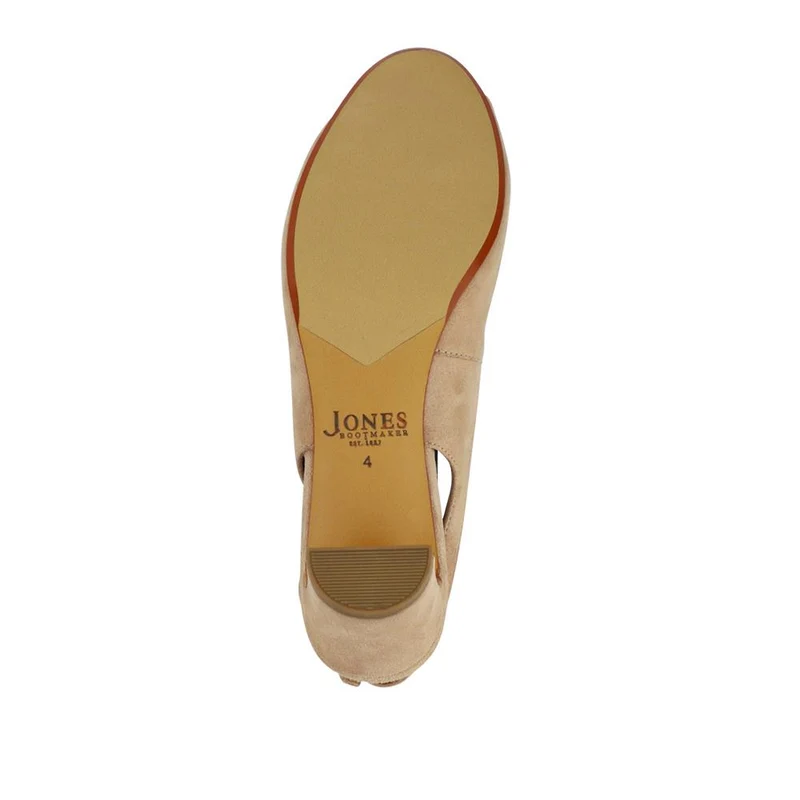 Xiomara Leather Slingback Court Shoes - XIOMARA / 327 552 - Beige Suede