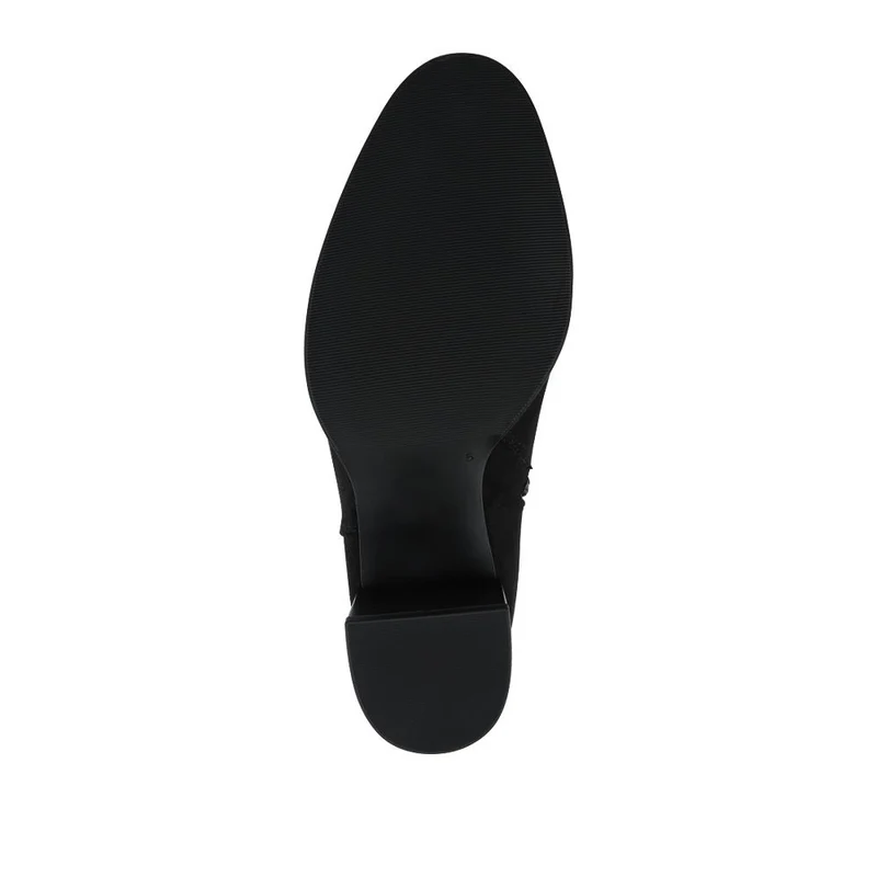 Calissa Cushioned Zip Up Long Boots - CALISSA / 328 272 - Black Suede