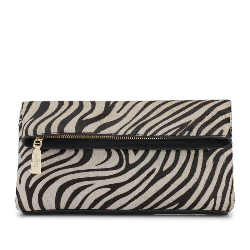Wylie Fold-Over Clutch Bag - WYLIE / 323 893 - Zebra