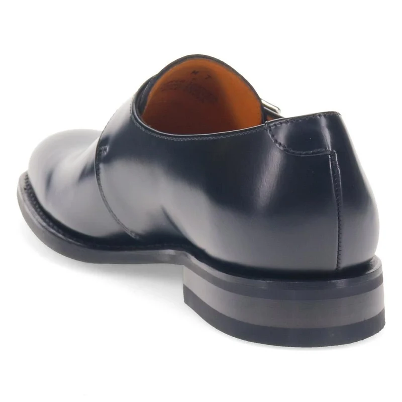 Loake Wide Fit Smart Leather Buckled Shoes - LOA39502 / 326 578 - Black