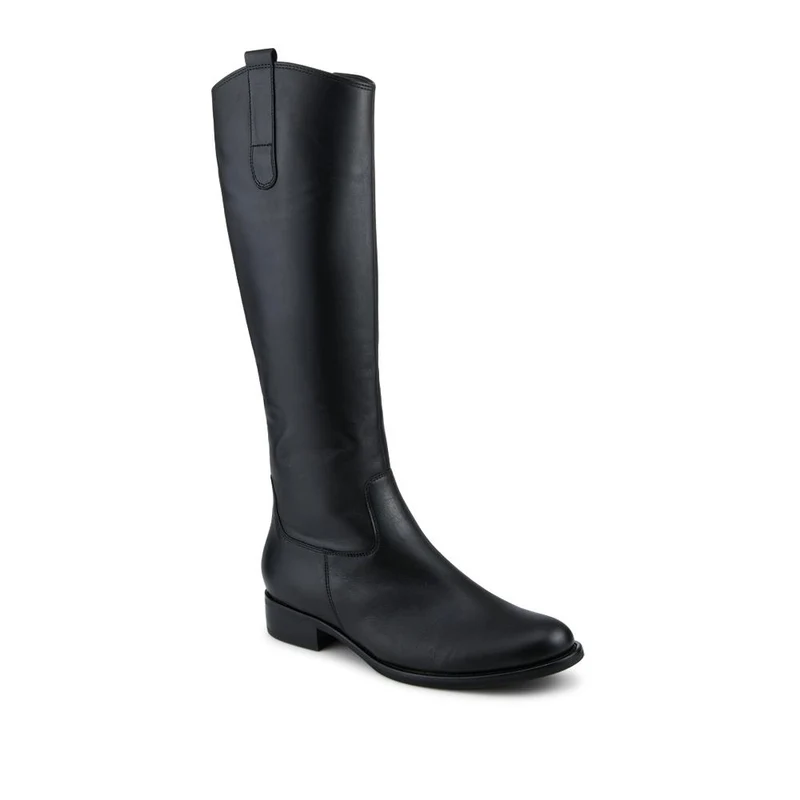 Brook Slim Gabor Calf Fit Leather Riding Boots - GAB28507 / 313 145 - Black