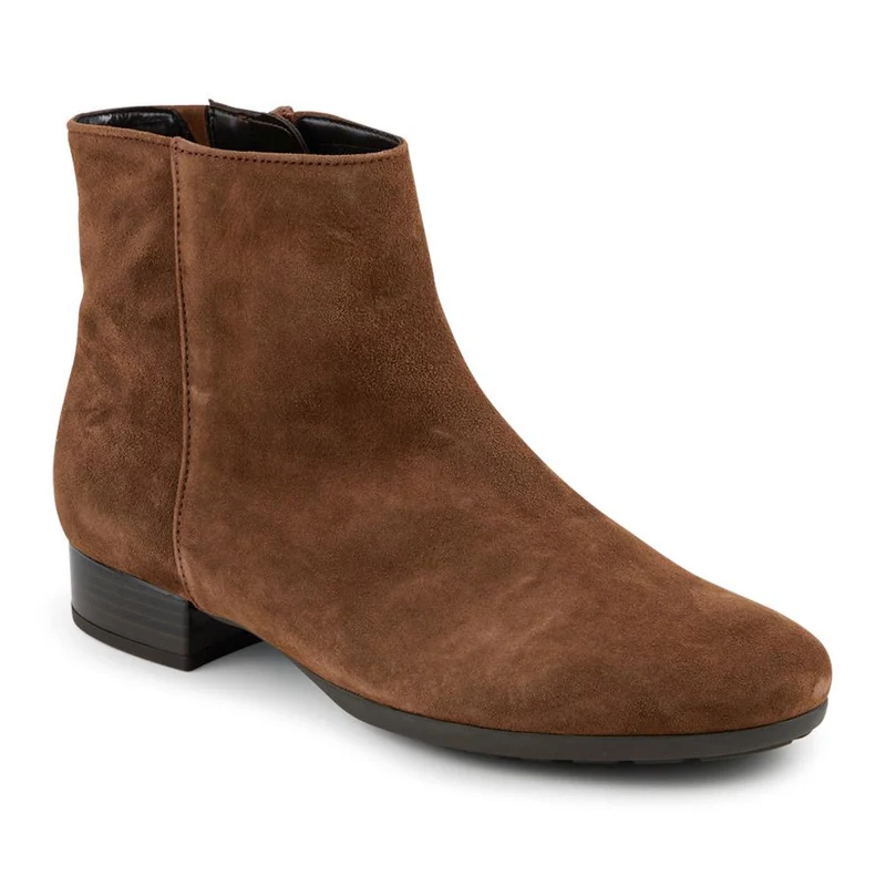 Buzz Gabor Smart Block Heel Leather Ankle Boots - GAB42519 / 327 885 - Tan
