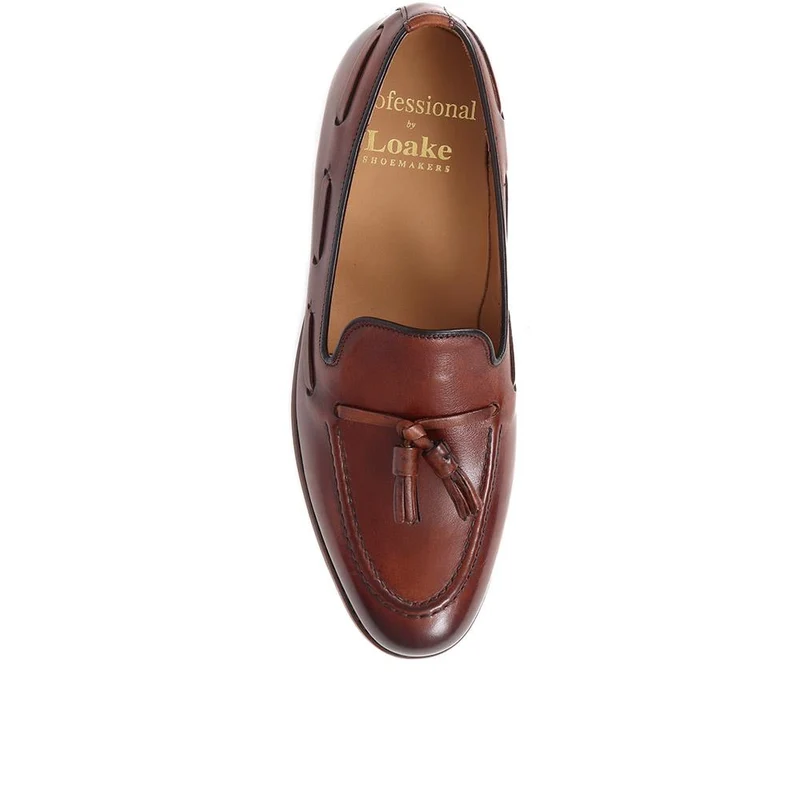 Utah1 Loake Leather Tassel Loafers - UTAH1 / 324 999 - Brown