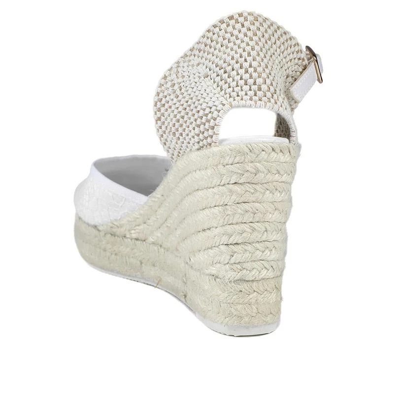 Reign Leather Wedge Espadrilles - REIGN / 329 415 - White Floral