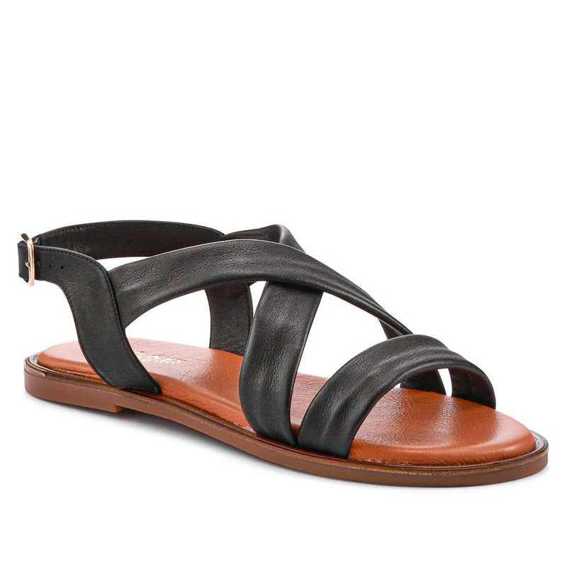 Hali Leather Sandals - HALI / 325 324 - Black