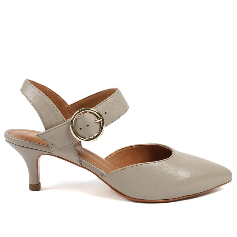 Yohanna Leather Court Shoes - YOHANNA / 325 144 - Beige