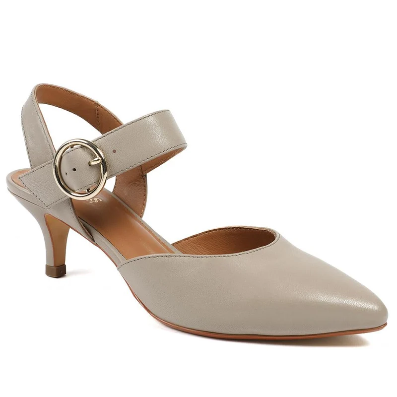 Yohanna Leather Court Shoes - YOHANNA / 325 144 - Beige