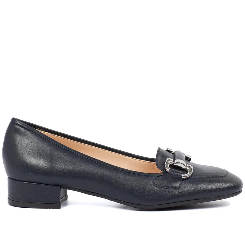 Editta Smart Leather Slip-On Shoes - EDITTA / 327 563 - Navy