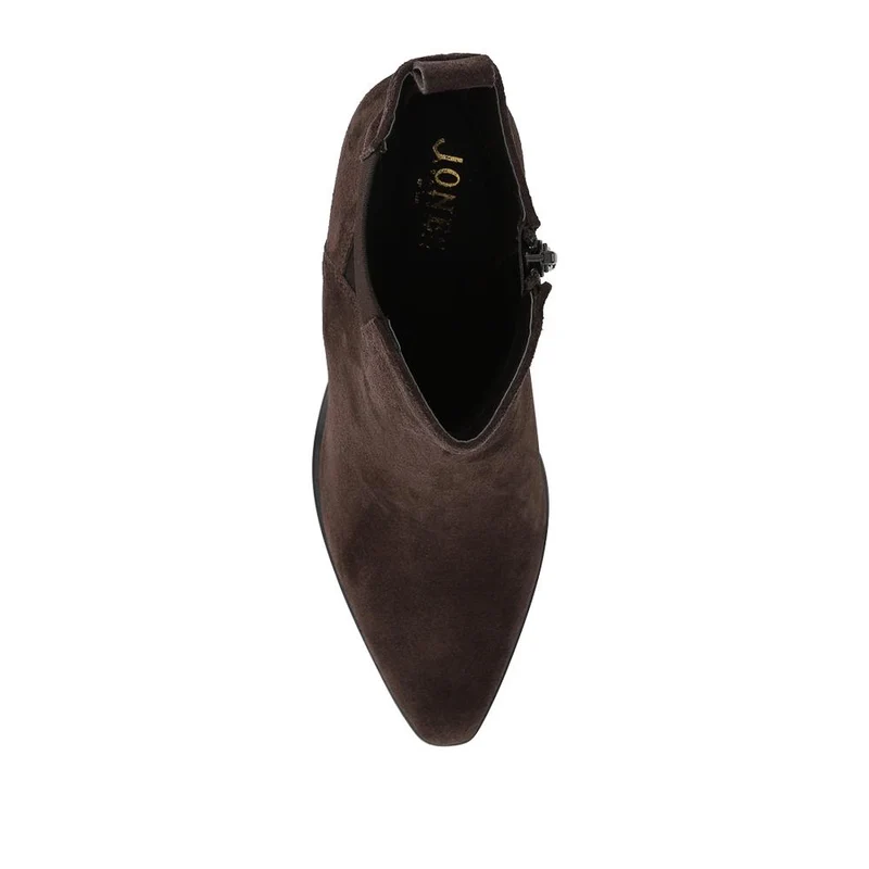 Kalamata Heeled Ankle Boots - KALAMATA / 325 867 - Chocolate Suede