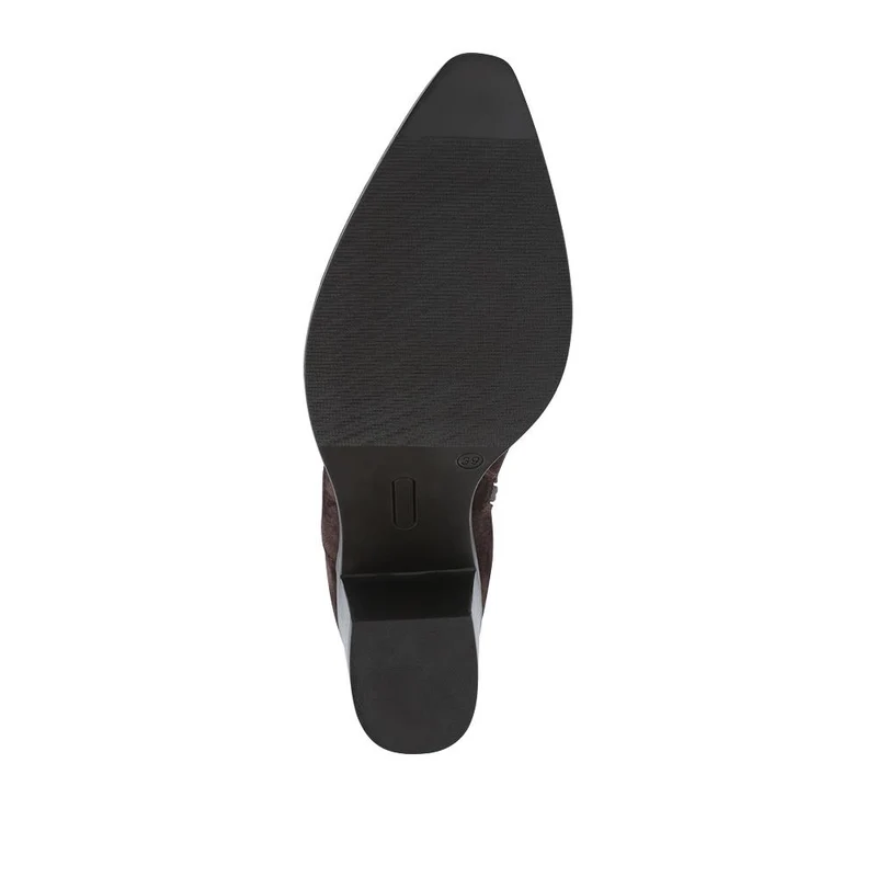 Kalamata Heeled Ankle Boots - KALAMATA / 325 867 - Chocolate Suede