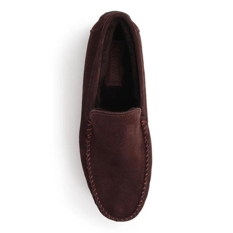 Zain Suede Full Slippers - ZAIN / 326 286 - Chocolate