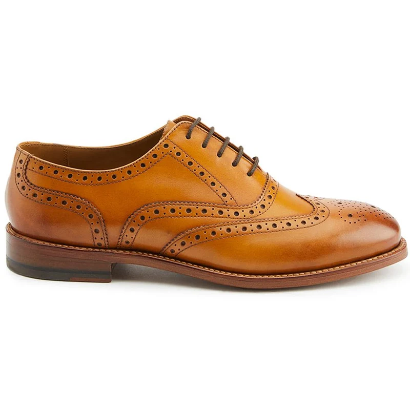Braxton Leather Brogues - BRAXTON / 326 034 - Tan